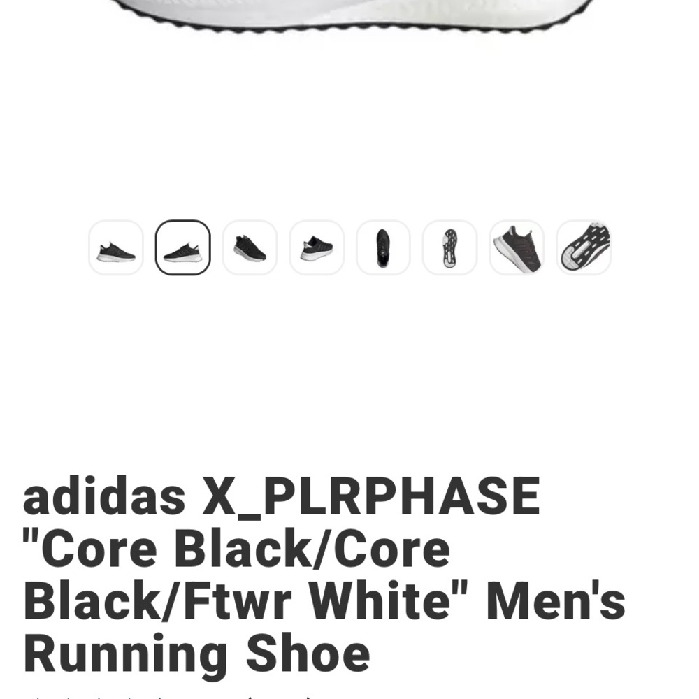 adidas X_PLRPHASE Men's Running Shoe - Core Black / Ftwr White